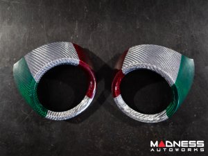 Alfa Romeo Giulia Interior Air Vent Cover Trim Kit - Carbon Fiber - Front Set - Italian Theme - Feroce Carbon Alfa Romeo Giulia Interior Air Vent Cover Trim Kit - Carbon Fiber - Front Set - Italian Theme - Feroce Carbon